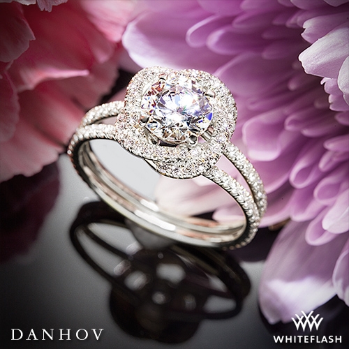 Danhov SE100 Solo Filo Double Shank Diamond Engagement Ring