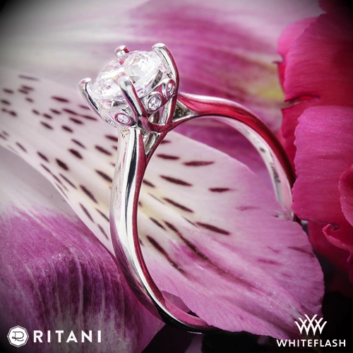 Ritani 1RZ2465 Surprise Diamond Solitaire Engagement Ring