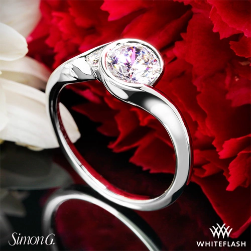 Simon G. MR2549 Fabled Bezel Solitaire Engagement Ring