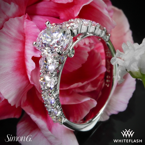 Simon G. Caviar Diamond Engagement Ring