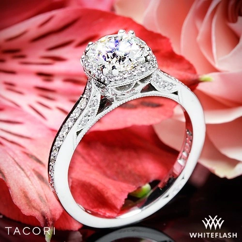 Tacori 2620RDP Dantela Crown Diamond Engagement Ring