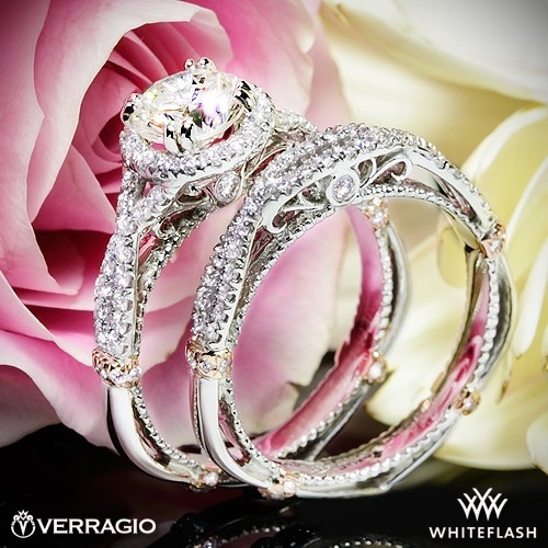 Verragio Parisian DL-106R Halo Diamond Wedding Set