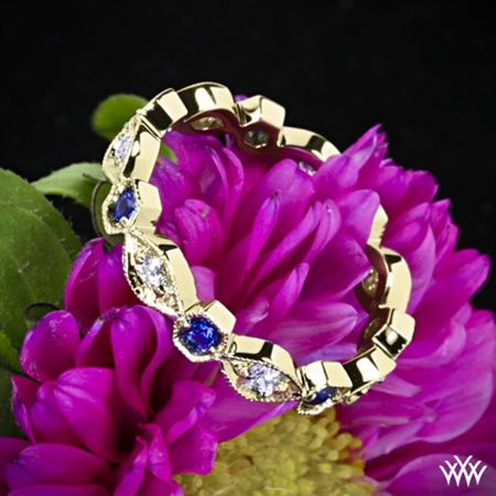 Odyssey Diamond and Blue Sapphire Right Hand Ring