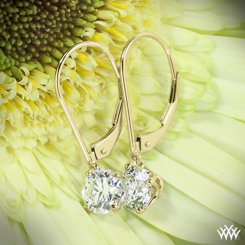 18k Yellow Gold Inspiration Al Diamond Earring Settings 18k Yellow Gold Inspiration Al Diamond Earring Settings