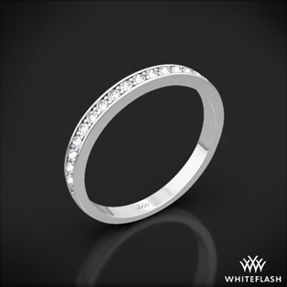 Legato Sleek Line Pave Diamond Wedding Ring