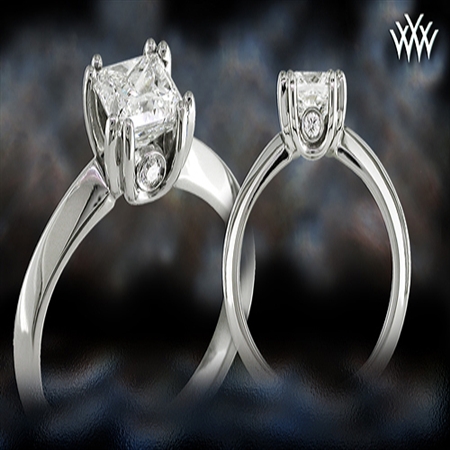 'U-Prong' Knife Edge Diamond Solitaire by WF
