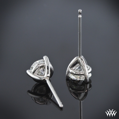 3prong 'Martini' Diamond EarringsSetting Only 305