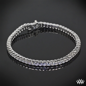 Largest Collection Of Diamond Bracelets Tennis At Whiteflash Half Bezel Diamond Tennis Bracelet