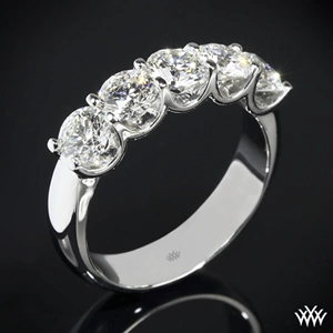 Skye Five Stone U-Prong Diamond Right Hand Ring - Setting Only