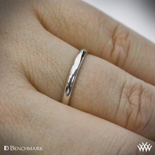 2mm platinum ring