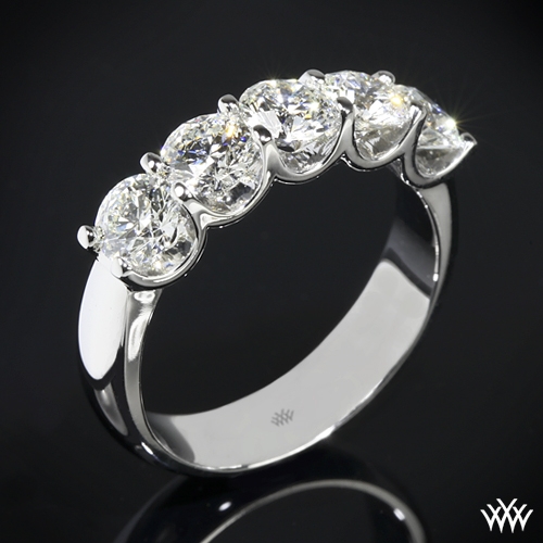 Skye Five Stone U Prong Diamond Ring 572