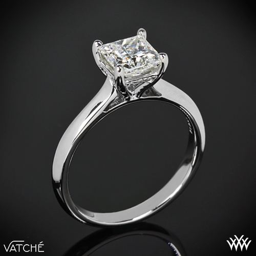 caroline solitaire engagement ring for princess cut diamonds by vatche 342 - Wedding Rings Princess Cut caroline solitaire engagement ring for princess cut diamonds by vatche 342 - Wedding Rings Princess Cut