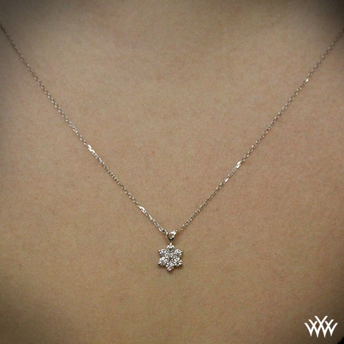 Flower Cer Diamond Pendant 718 - Diamond Flower Pendant Gold Flower Cer Diamond Pendant 718 - Diamond Flower Pendant Gold