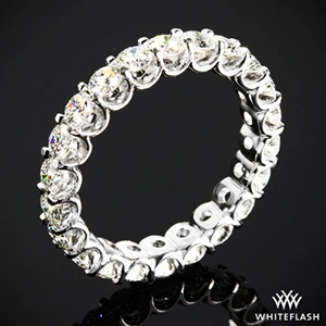 Annette's U-Prong Eternity Diamond Wedding Ring