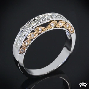 Delicate Blush Diamond Wedding Ring