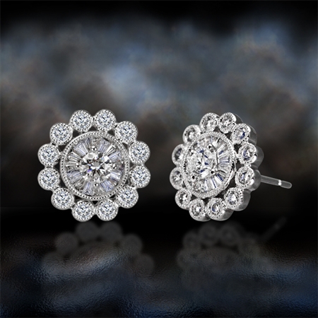 'Carousel' Diamond Earrings