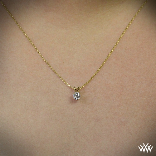 Four-Prong' Basket Diamond Pendant | 1074