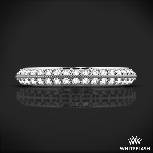 Pave Knife Edge Diamond Band 1052