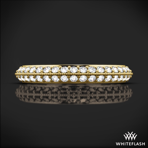 Pave Knife Edge Diamond Band 1051