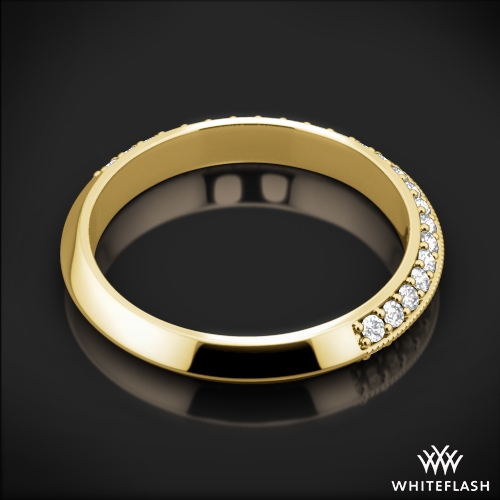 Pave Knife Edge Diamond Band 1051