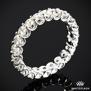 Annette's U-Prong Eternity Diamond Wedding Ring