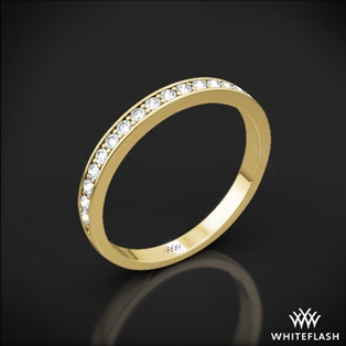 Legato Sleek Line Pave Diamond Wedding Ring