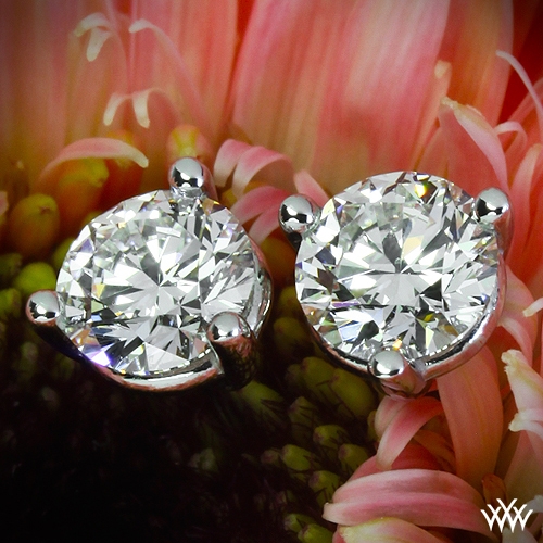 3prong 'Martini' Diamond EarringsSetting Only 304