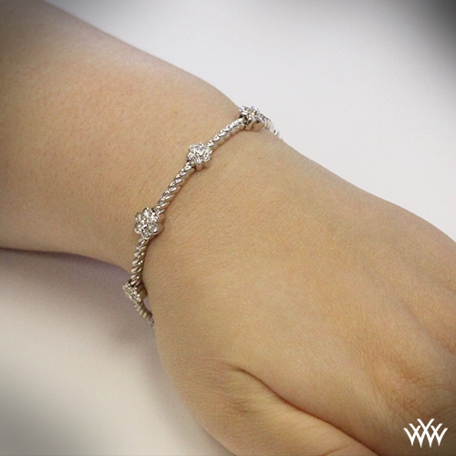 'Flower Cluster' Diamond Bangle 1133