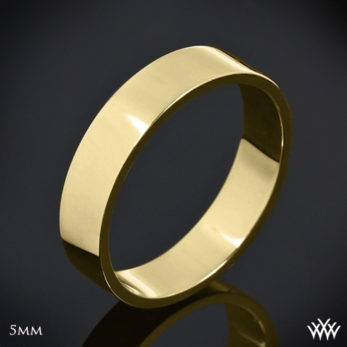 Men S Flat Wedding Band 1091