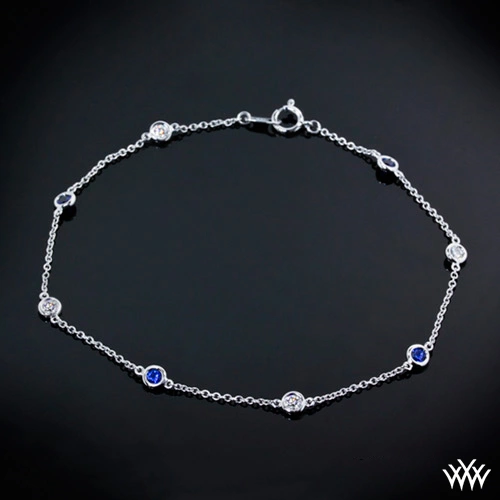 Color Me Mine Diamond and Blue Sapphire Bracelet