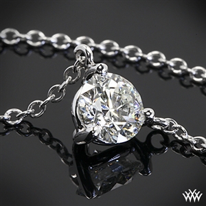 necklace setting for loose diamond