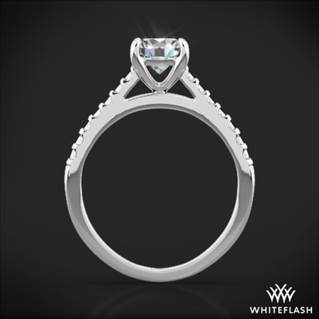 Petite Open Cathedral Diamond Engagement Ring