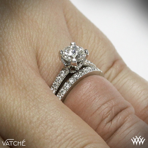 5th Ave Pave Diamond Wedding Set 1595 On Hand View
