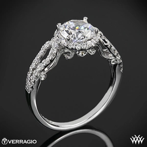 Verragio INS-7042R 4 Prong Round Halo Diamond Engagement Ring