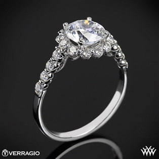 Verragio INS-7033 Round Halo Diamond Engagement Ring
