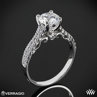 Verragio INS-7035 Dual Row Shared-Prong Diamond Engagement Ring