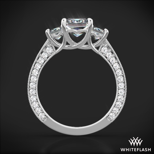 3 stone coeur de clara ashley diamond engagement ring for princess cut diamonds 2 - Princess Cut Diamond Wedding Rings 3 stone coeur de clara ashley diamond engagement ring for princess cut diamonds 2 - Princess Cut Diamond Wedding Rings
