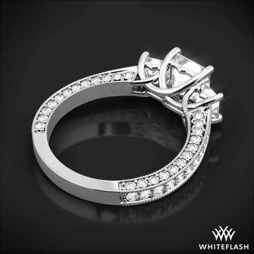 3 stone coeur de clara ashley diamond engagement ring for princess cut diamonds 5 - Wedding Rings Princess Cut 3 stone coeur de clara ashley diamond engagement ring for princess cut diamonds 5 - Wedding Rings Princess Cut