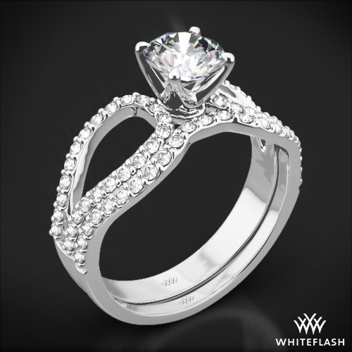 Infinity Diamond Wedding Set 1664 Infinity Diamond Wedding Set 1