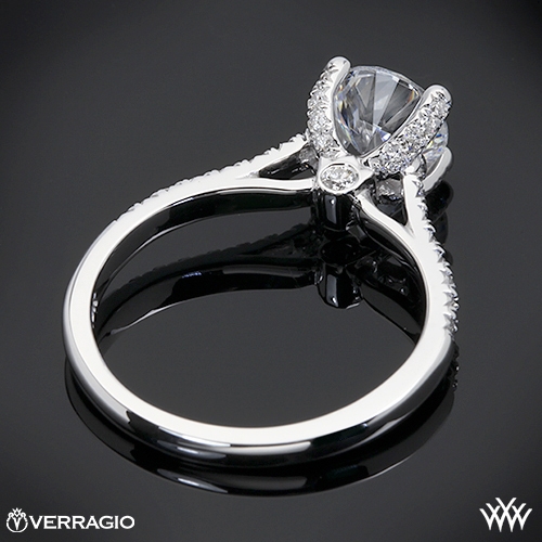 Verragio 4 Prong Pave Diamond Engagement Ring 1805