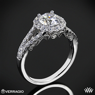 Verragio INS-7010R Split Shank Halo Diamond Engagement Ring