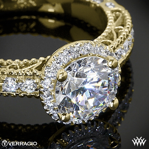 Verragio Beaded Pave Diamond Engagement Ring | 1950