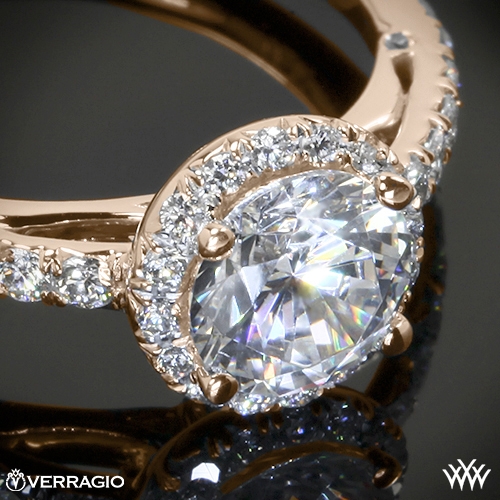 Verragio Bead-Set Halo Diamond Engagement Ring | 1945