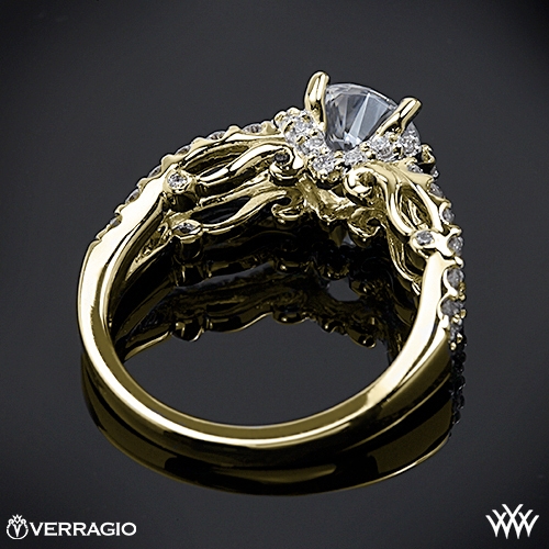 Verragio 4 Prong Pave Wrap Diamond Engagement Ring | 1918