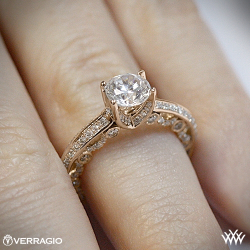 Verragio Pave KnifeEdge Diamond Engagement Ring 1959
