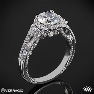 Verragio INS-7068R Domed Bead-Set Diamond Engagement Ring