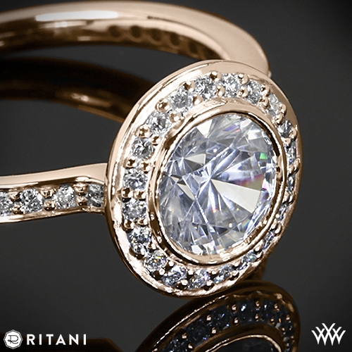 Ritani 1RZ1694 Endless Love Halo Diamond Engagement Ring | 2041
