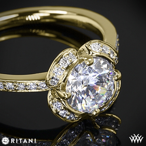 Ritani Floral Diamond Engagement Ring | 2080