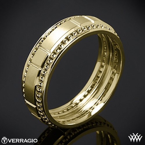 Verragio Beaded Dual Chamber Wedding Ring 2027