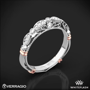Verragio Parisian D-100W Scalloped Diamond Wedding Ring